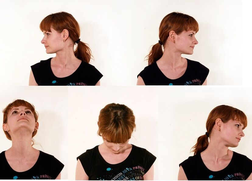 Les tours de tête sont à la base de tout complexe contre l'ostéochondrose cervicale